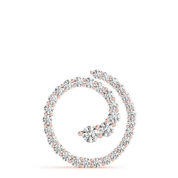 14K Rose Gold 1 ct tw Fashion Diamond Pendant