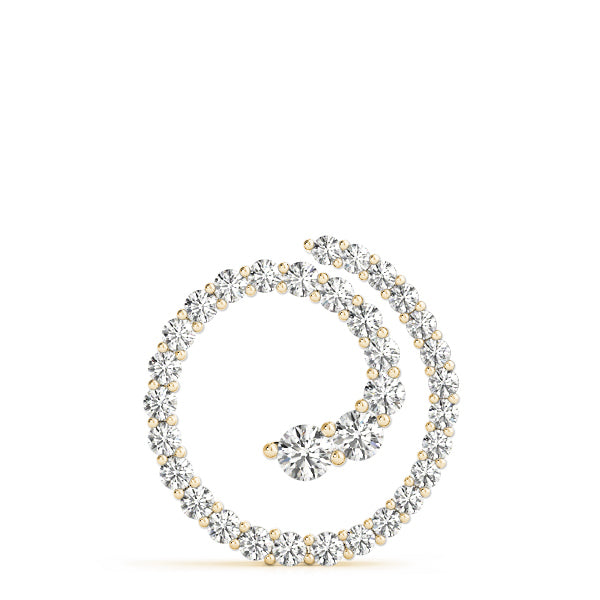 18K Yellow Gold 1 ct tw Fashion Diamond Pendant