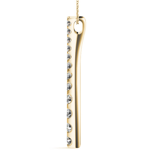 14K Yellow Gold 1 ct tw Fashion Diamond Pendant