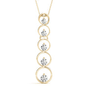 18K Yellow Gold 1 ct tw Fashion Diamond Pendant