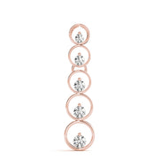 14K Rose Gold 1 ct tw Fashion Diamond Pendant