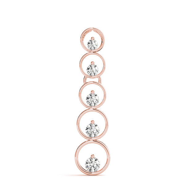 14K Rose Gold 1 ct tw Fashion Diamond Pendant
