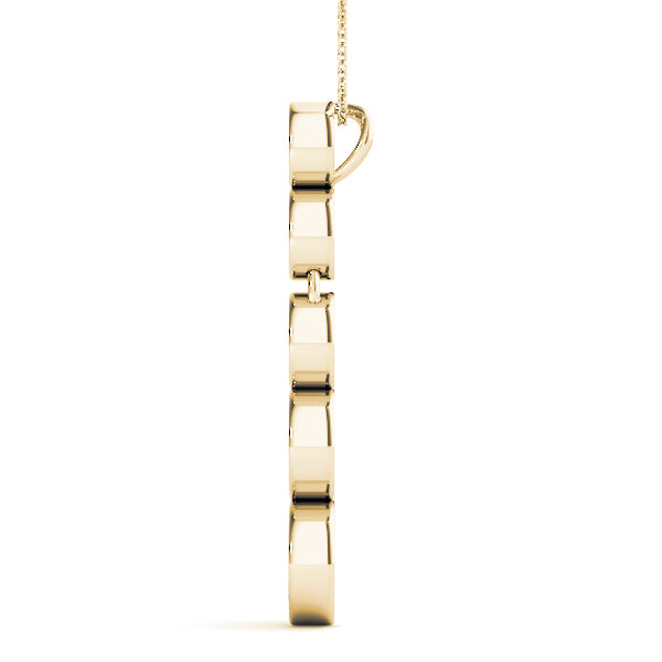18K Yellow Gold 1 ct tw Fashion Diamond Pendant