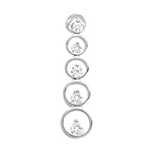 Platinum 1 ct tw Fashion Diamond Pendant