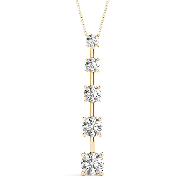 14K Yellow Gold 1 ct tw Fashion Diamond Pendant