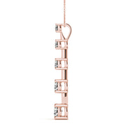 14K Rose Gold 1 ct tw Fashion Diamond Pendant
