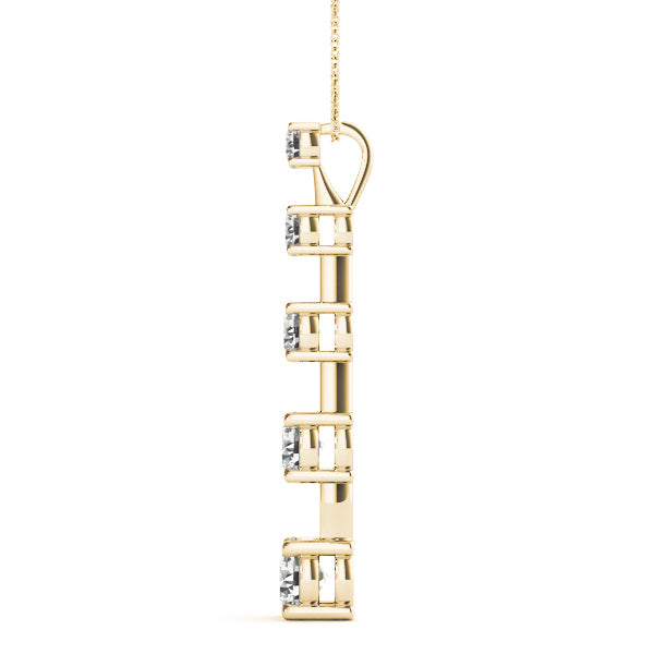 14K Yellow Gold 1 ct tw Fashion Diamond Pendant