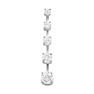 18K White Gold 1 ct tw Fashion Diamond Pendant