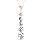 18K Yellow Gold 1 ct tw Fashion Diamond Pendant
