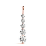 14K Rose Gold 1 ct tw Fashion Diamond Pendant