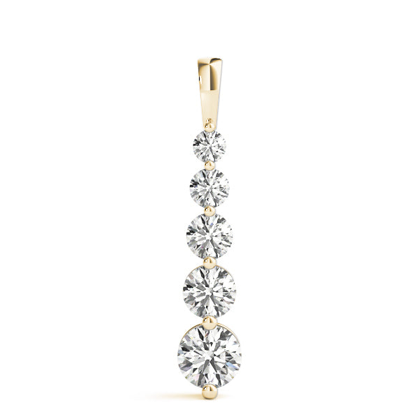14K Yellow Gold 1 ct tw Fashion Diamond Pendant