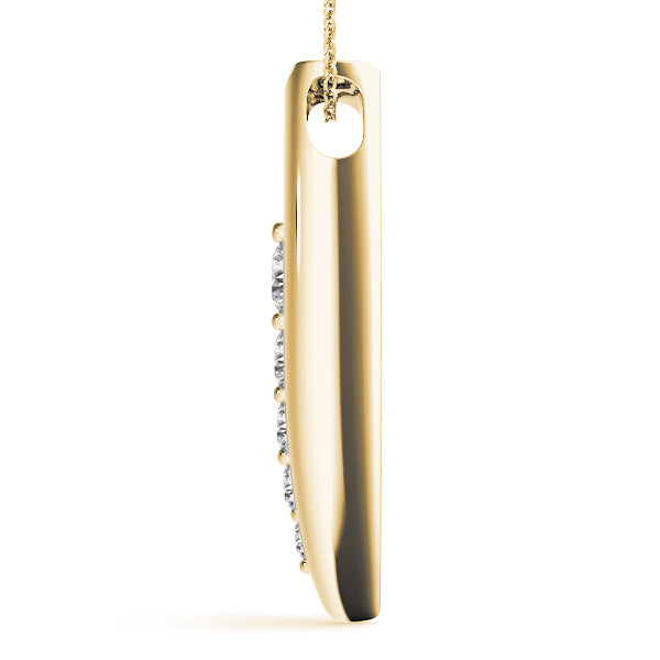 18K Yellow Gold 1 ct tw Fashion Diamond Pendant