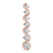 18K Rose Gold 1 ct tw Fashion Diamond Pendant