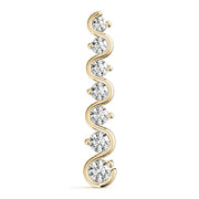 14K Yellow Gold 1 ct tw Fashion Diamond Pendant