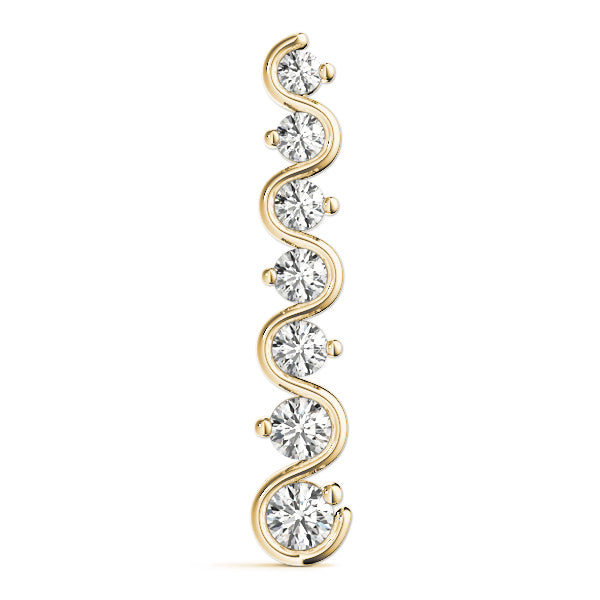 14K Yellow Gold 1 ct tw Fashion Diamond Pendant
