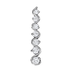 18K White Gold 1 ct tw Fashion Diamond Pendant