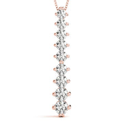 14K Rose Gold 1 ct tw Fashion Diamond Pendant