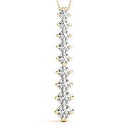 18K Yellow Gold 1 ct tw Fashion Diamond Pendant