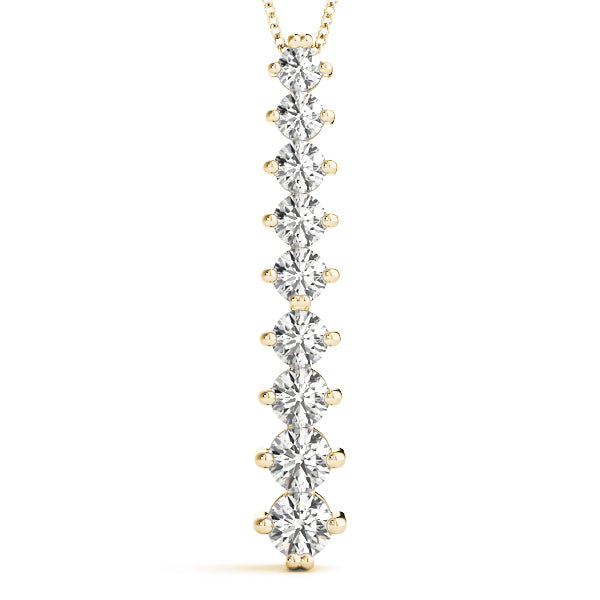 18K Yellow Gold 1 ct tw Fashion Diamond Pendant
