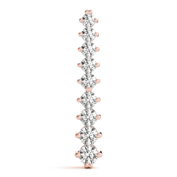 18K Rose Gold 1 ct tw Fashion Diamond Pendant