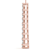 14K Rose Gold 1 ct tw Fashion Diamond Pendant