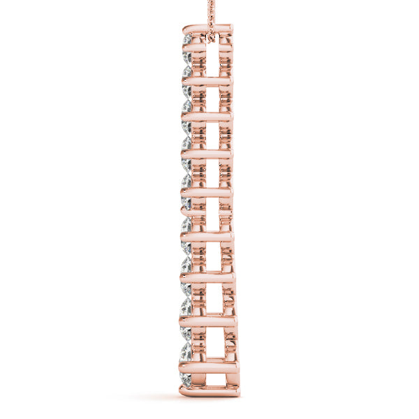 14K Rose Gold 1 ct tw Fashion Diamond Pendant