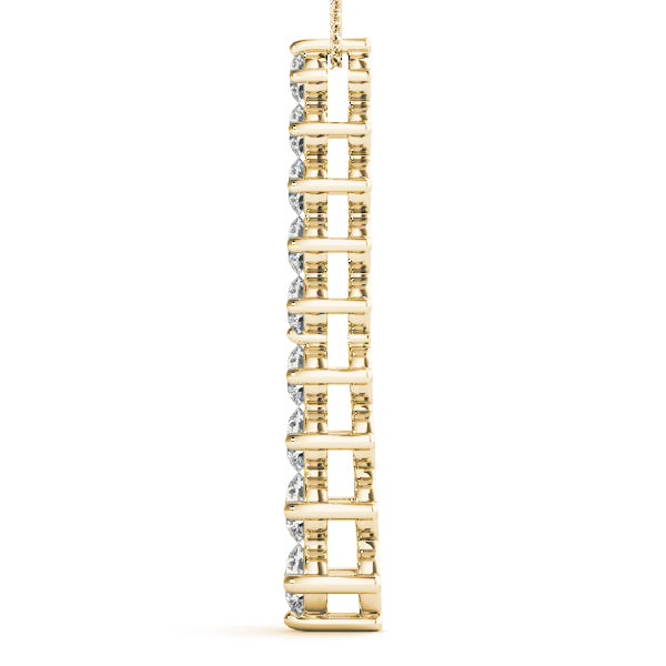 18K Yellow Gold 1 ct tw Fashion Diamond Pendant