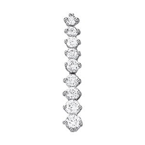 18K White Gold 1 ct tw Fashion Diamond Pendant