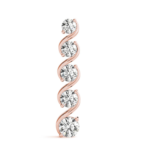 18K Rose Gold 7/8 ct tw Fashion Diamond Pendant