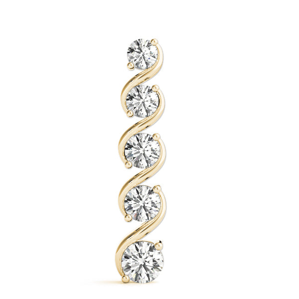 14K Yellow Gold 7/8 ct tw Fashion Diamond Pendant