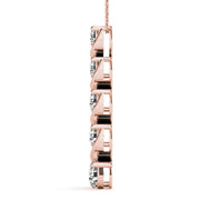 14K Rose Gold 7/8 ct tw Fashion Diamond Pendant