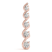 18K Rose Gold 1 ct tw Fashion Diamond Pendant