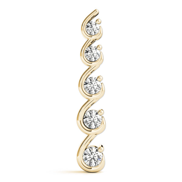 18K Yellow Gold 1 ct tw Fashion Diamond Pendant