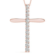 14K Rose Gold 1 ct tw Fashion Diamond Pendant