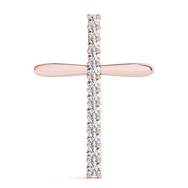 14K Rose Gold 1 ct tw Fashion Diamond Pendant