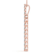 18K Rose Gold 1 ct tw Fashion Diamond Pendant