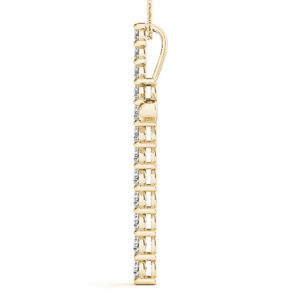 18K Yellow Gold 1 ct tw Fashion Diamond Pendant