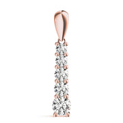 18K Rose Gold 1 ct tw Fashion Diamond Pendant