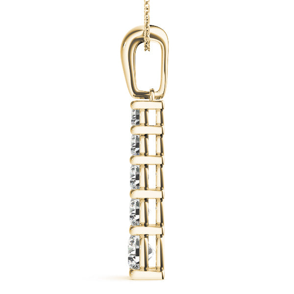 18K Yellow Gold 1 ct tw Fashion Diamond Pendant
