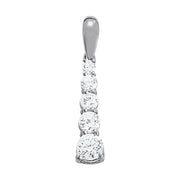 14K White Gold 1 ct tw Fashion Diamond Pendant