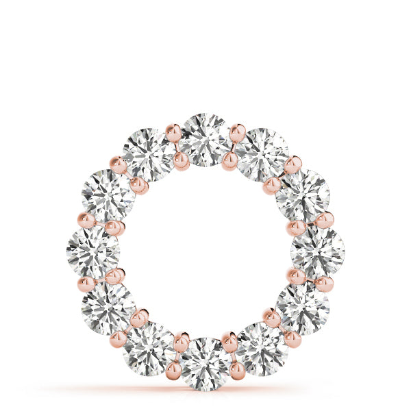 18K Rose Gold 3 ct tw Fashion Diamond Pendant