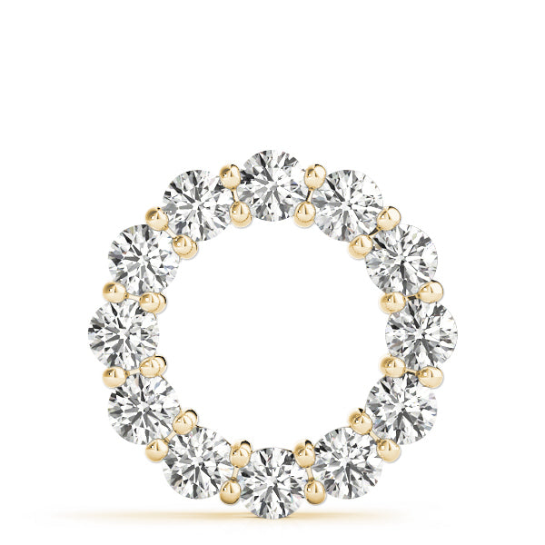 18K Yellow Gold 3 ct tw Fashion Diamond Pendant