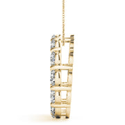 18K Yellow Gold 3 ct tw Fashion Diamond Pendant