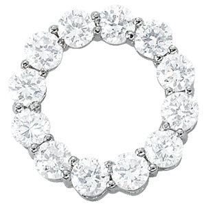 14K White Gold 3 ct tw Fashion Diamond Pendant