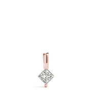 18K Rose Gold 1/20 ct tw Solitaire Diamond Pendant