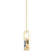 18K Yellow Gold 1/20 ct tw Solitaire Diamond Pendant