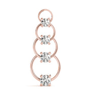 18K Rose Gold 1 ct tw Fashion Diamond Pendant