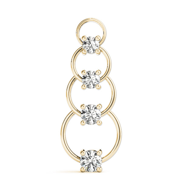 18K Yellow Gold 1 ct tw Fashion Diamond Pendant