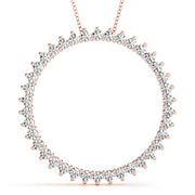 18K Rose Gold 1/2 ct tw Fashion Diamond Pendant