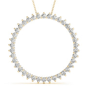 18K Yellow Gold 1/2 ct tw Fashion Diamond Pendant